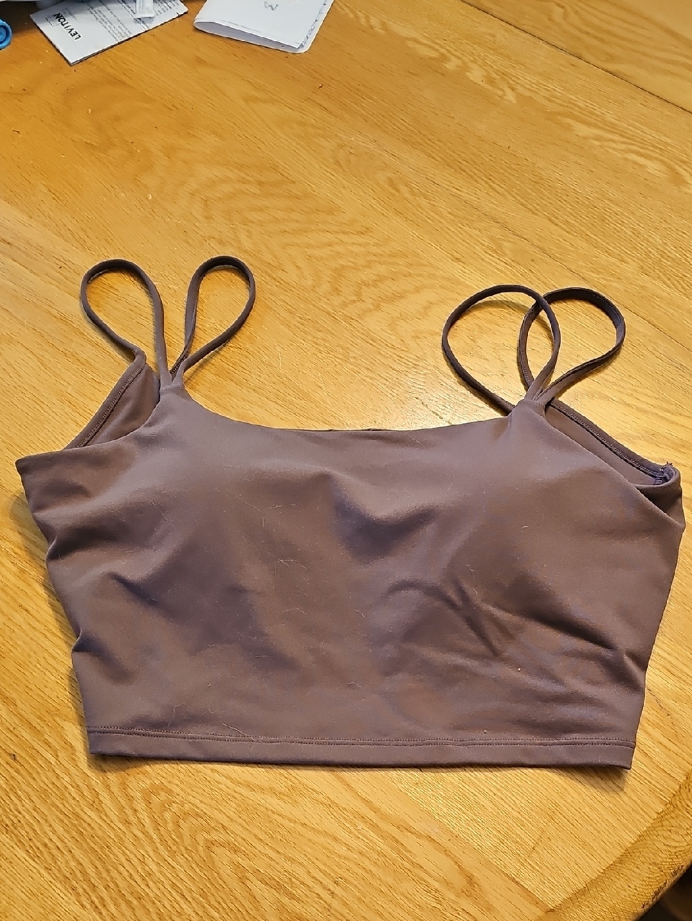 HALARA Brown Double-Strap Bralette